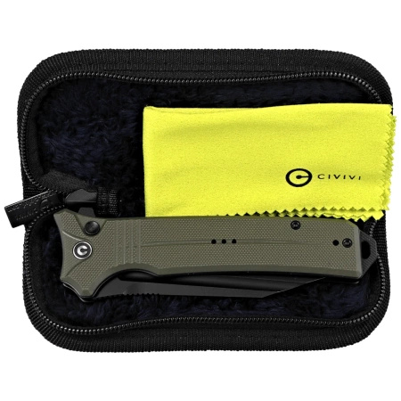 Nóż składany Civivi Neurohaptic OD Green G10, Black Stonewashed Nitro-V (C23080-3)