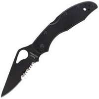 Nóż składany Spyderco Byrd Meadowlark 2 Stainless Black Blade Combination (BY04BKPS2)