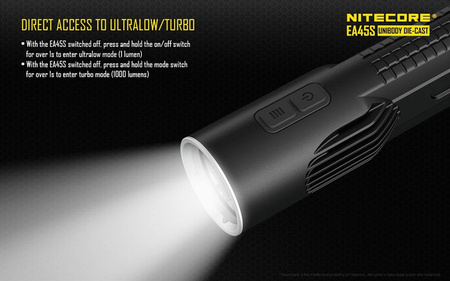 Latarka Nitecore LED Cree XP-L HI V3 EA45S 1000 lumenów