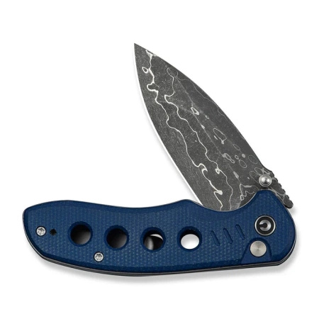Nóż składany Civivi Triptych Blue Canvas Micarta, Damascus (C23085B-DS1)