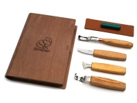 Zestaw noży do rzeźbienia z drewnianym etui - BeaverCraft S19Book