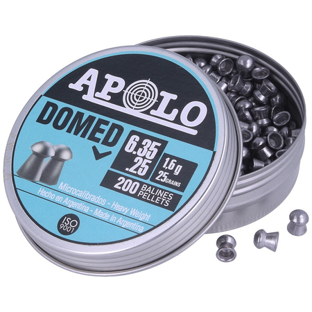 Apolo - Śrut Domed 6.35 mm, 200 szt. 1.60g/25.0gr (13501)