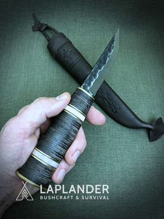 Nóż puukko Erapuu Leather 95 - Ręcznie robiony