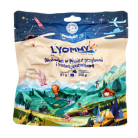 Lyommy - Żywność liofilizowana Wołowina w piwie z grzybami i kaszą jęczmienną 350 g