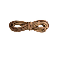 Rzemień skórzany gruby 4x4 mm - 2 metry - brązowy jasny