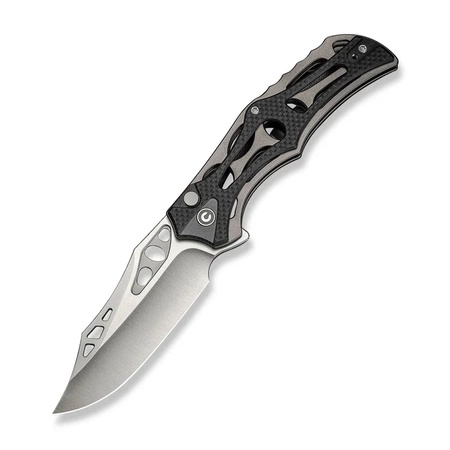 Nóż składany Civivi Biophase Black Aluminium / Black G10, Satin Nitro-V (C23083C-3)