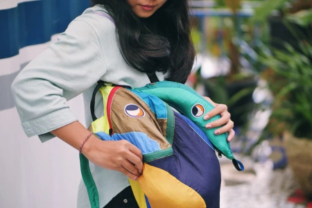 Ticket To The Moon - Plecak składany Mini Backpack - Unique Edition