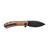 Trollsky Knives - Nóż składany Mandu brązowy/czarne ostrze, wersja limitowana