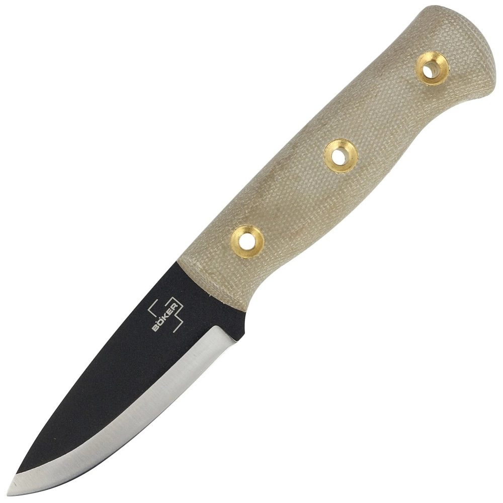 B Ker Plus N Vigtig Brown Micarta Two Tone Blade By Dave