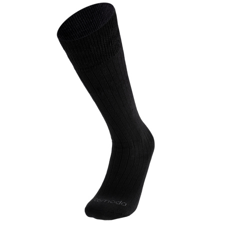 Comodo - Skarpety SMD długie z wełną - czarne