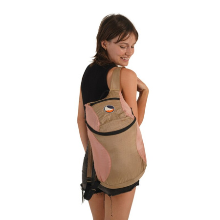 Ticket To The Moon - Plecak składany Mini Backpack - Ice Brown / Peach