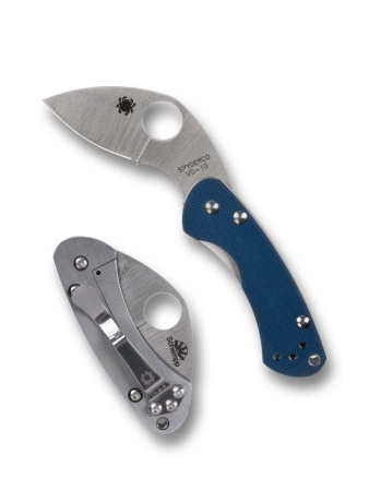 Nóż składany Spyderco Balance Sprint Run Cobalt Blue G10, Satin CPM SPY27 by Ed Schempp (C141GPCBL)