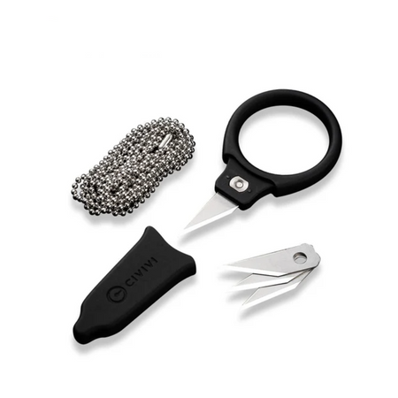 Nóż na szyję Civivi Quick Snip Black ABS with Rubber Coating, 6Cr13 (C22022A-1)