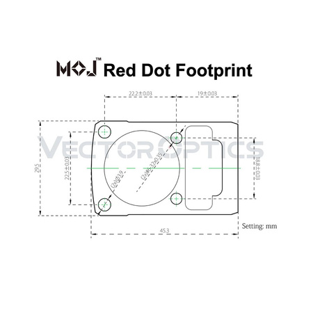 Vector Optics - Kolimator Frenzy 1x22x26 MOS - Picatinny - SCRD-36