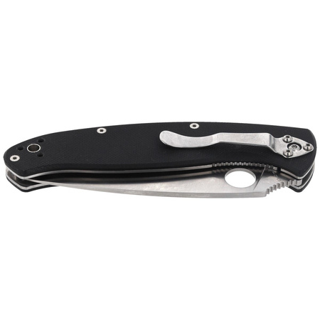 Nóż składany Spyderco Resilience G-10 Black Plain - C142GP