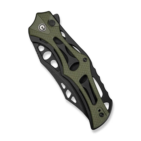 Nóż składany Civivi Biophase Black Aluminium / OD Green G10, Black Stonewashed Nitro-V (C23083C-2)