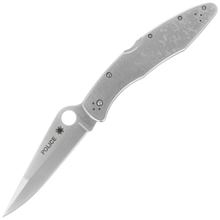 Nóż składany Spyderco Police Model Stainless Steel Plain - C07P