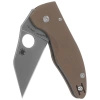 Nóż składany Spyderco Microjimbo Brown G10, Stonewashed CPM 15V by Eric Glesser (C264GPBN15V)