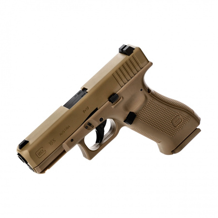 Glock - Pistolet wiatrówka Glock 19X blowback 4,5 mm coyote BB CO2