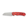 Nóż składany Civivi Pragma Prime Red Aluminium, Stonewashed 14C28N (C24067-2)