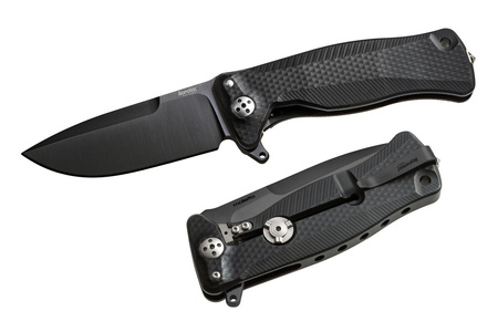 Nóż składany LionSteel SR Flipper Aluminum Black / Black Blade (SR11A BB)