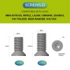 Śruby do klipsa Civivi Satin Stainless Steel T6 3.8 mm - 10 szt. (CA-12A)
