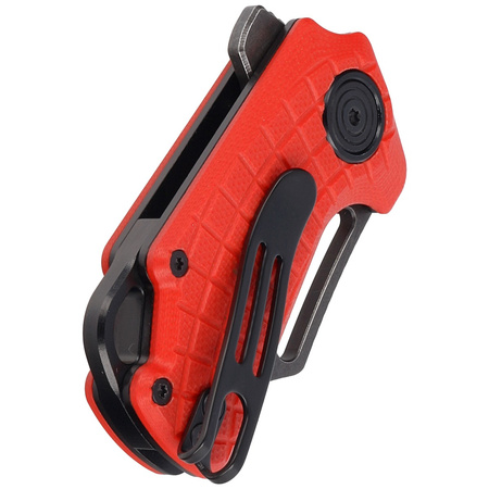 Nóż składany BlackFox Puck Red G10, Black Stone Washed D2 by Grigorii Matveev (BF-761 R)