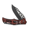 Nóż składany Civivi Biophase  Black Aluminium / Burgundy G10, Black Stonewashed Nitro-V (C23083C-1)