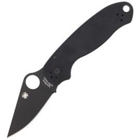 Nóż składany Spyderco Para 3 G-10 Black / Black Blade Plain - C223GPBK