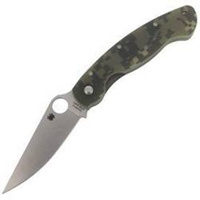 Nóż składany Spyderco Military Model G-10 Camo Plain - C36GPCMO