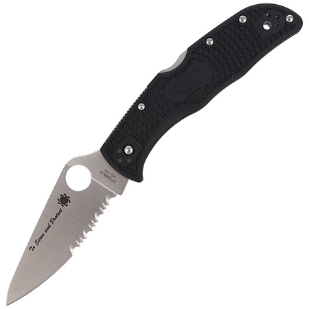 Nóż Spyderco składany Endela Lightweight Thin Blue Line (C243FPSBKBL)