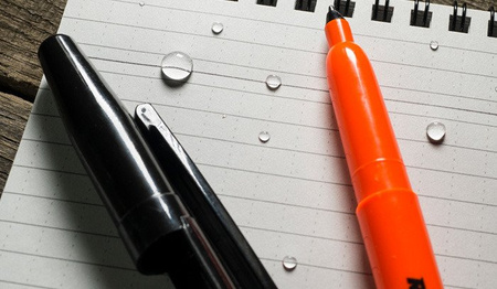 Rite in the Rain - długopis All Wether Belt Clip Pen - Pomarańczowy - zestaw 2szt