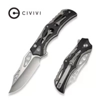 Nóż składany Civivi Biophase Black Aluminium / Black G10, Satin Nitro-V (C23083C-3)