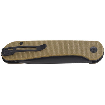 Nóż CIVIVI Button Lock Elementum Olive Micarta, Black Stonewashed (C2103B)