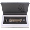 Nóż składany LionSteel ROK Titanium Bronze, Satin Blade (ROK B)