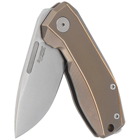 Nóż składany LionSteel Nano Bronze Titanium, Satin CPM MagnaCut (NA01 BR)