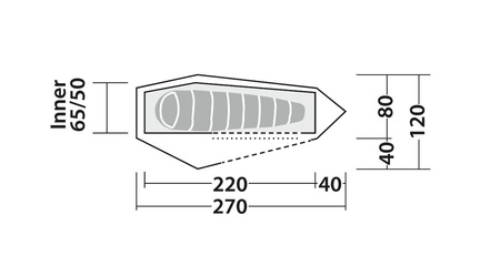 Robens - Namiot turystyczny Arrow Head 1 - niebieski