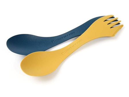 Niezbędnik Spork - Light My Fire Orginal BIO 2-pack - mustyyellow/hazyblue