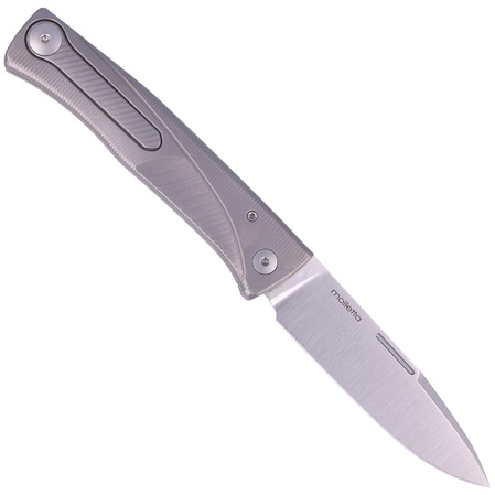 Nóż składany LionSteel Thrill Grey Titanium, Satin M390 by Molletta (TL GY)