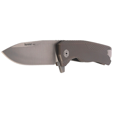 Nóż składany LionSteel ROK Titanium Bronze, Satin Blade (ROK B)