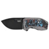 Nóż składany LionSteel Nano  Nebula Fat Carbon, Old Black MagnaCut (NA01 NB)
