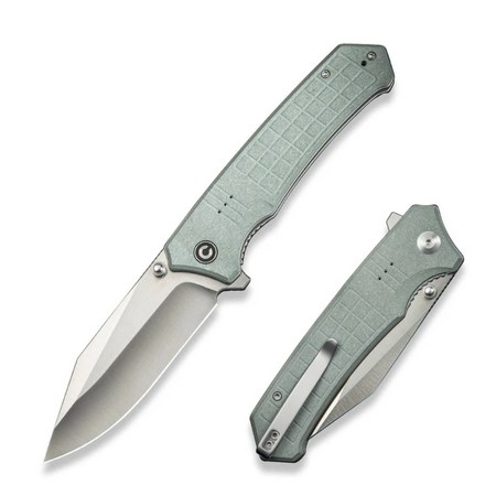 Nóż składany Civivi Tacticorix Gray Shredded G10, Satin Nitro-V (C23055-3)