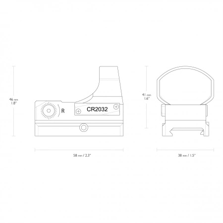 Kolimator otwarty Hawke Reflex Sight Wide View Circle Dot