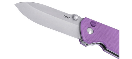 Nóż składany CRKT 2495 P - SQUID XM BUTTON LOCK Violet