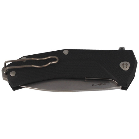 Nóż składany LionSteel KUR G10 Black, Stone Washed Blade (KUR BK)