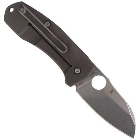 Nóż składany Spyderco Techno 2 Titanium Plain (C158TIP2)