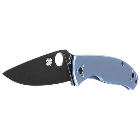 Nóż składany Spyderco Tenacious Blue Titanium, Black 8Cr13MoV by Eric Glesser (C122TIBLBKP)