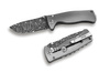Nóż składany LionSteel SR2 Titanium Grey, Lizard Damascus Chad Nichols (SR2DL G)