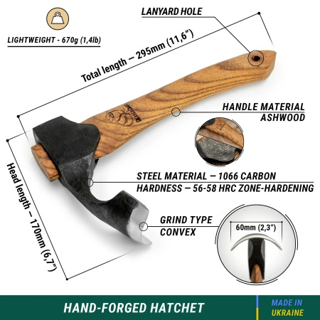 Ciosło rzeźbiarskie z pochwą i zawieszeniem - BeaverCraft AX2