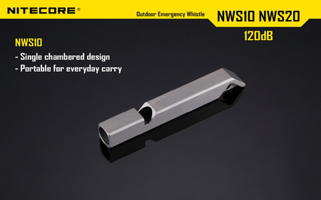 Gwizdek bezpieczeństwa Nitecore NWS10 120 dB